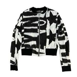 Religion Abstract Bomber Jacket Black & White